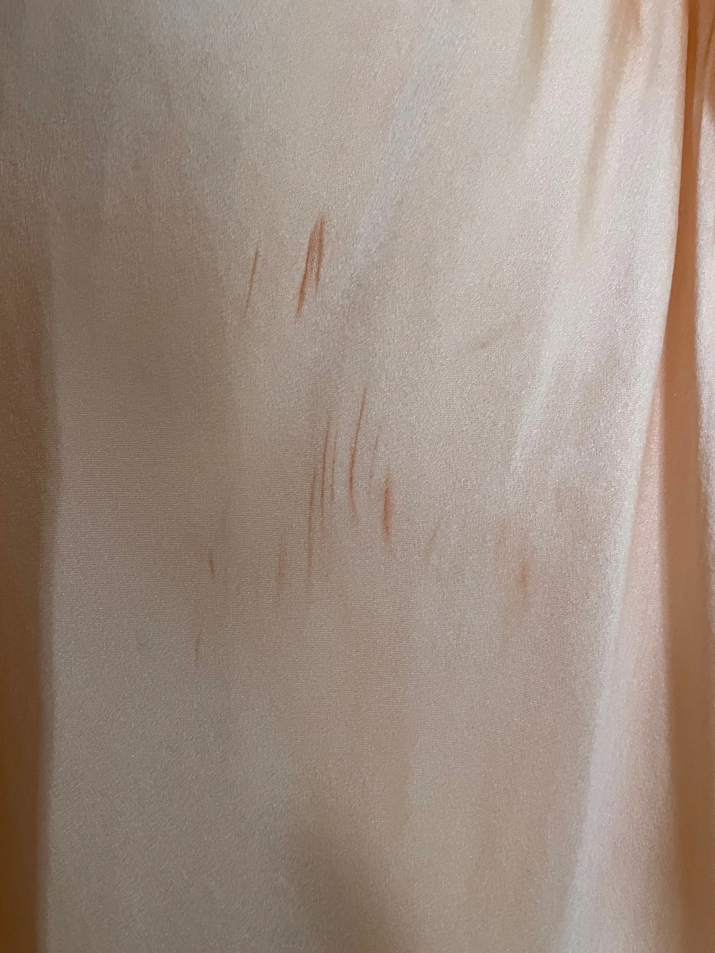 1930s Off The Shoulder Silk & Lace Bias Cut Slip Dress