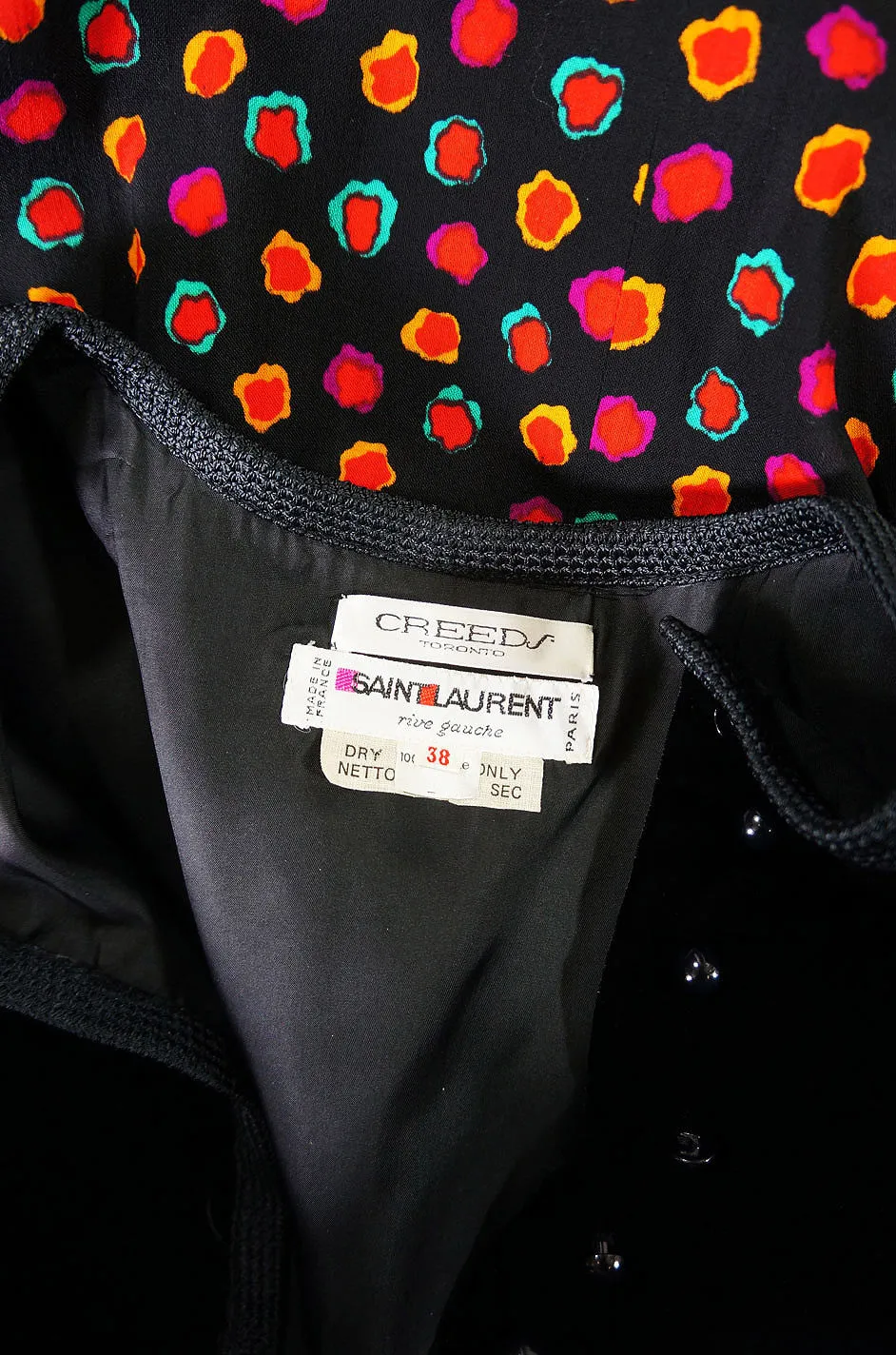 1970s Yves Saint Laurent Smock Dress