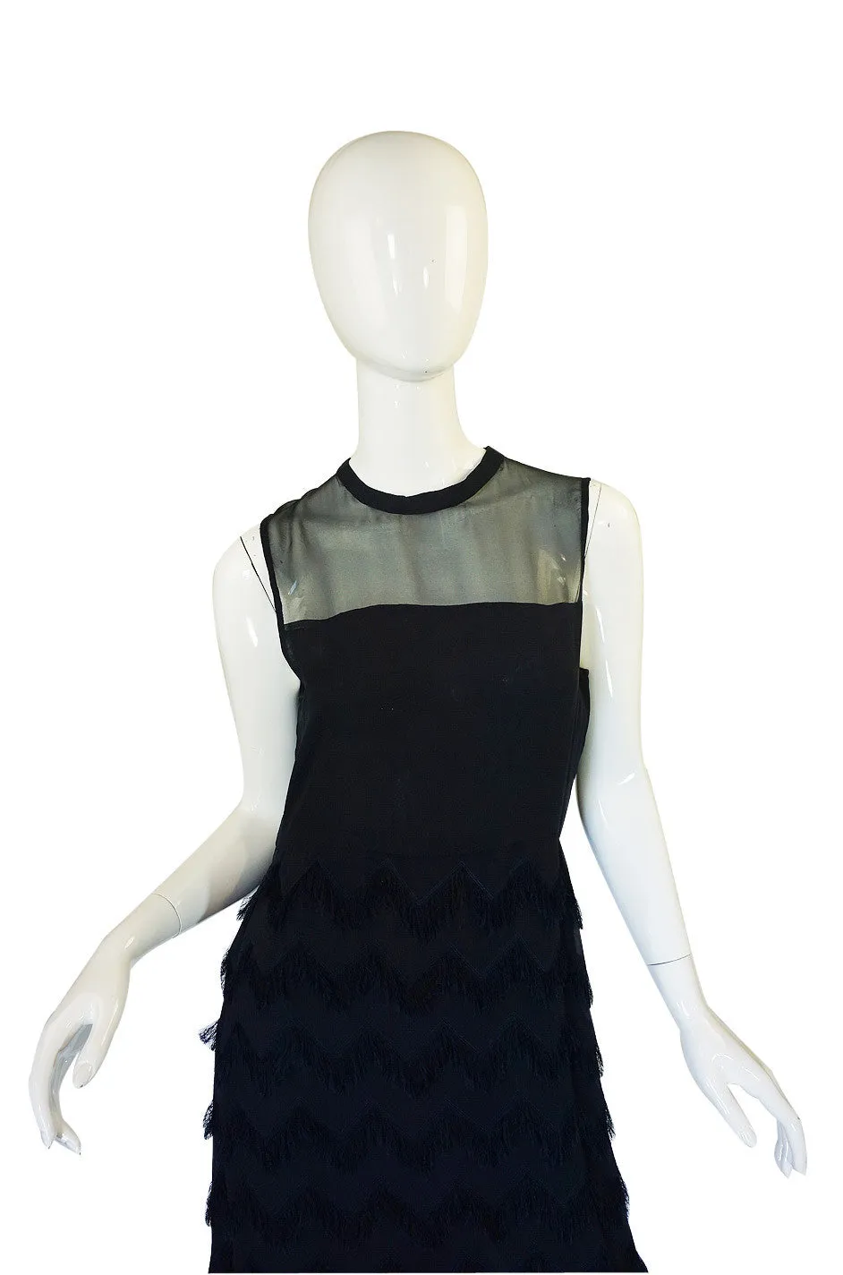 1980s Bill Blass Silk Chiffon Dress