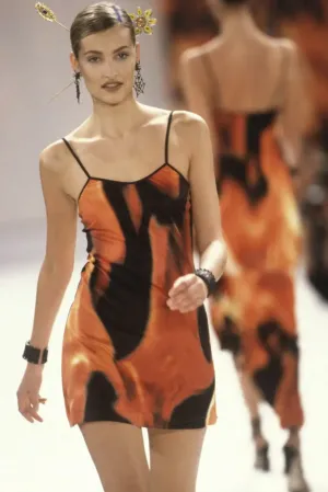 1994 TODD OLDHAM flame dress