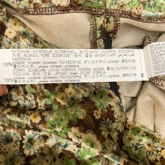 2 for $30 ZARA Velvet Floral Mini Dress