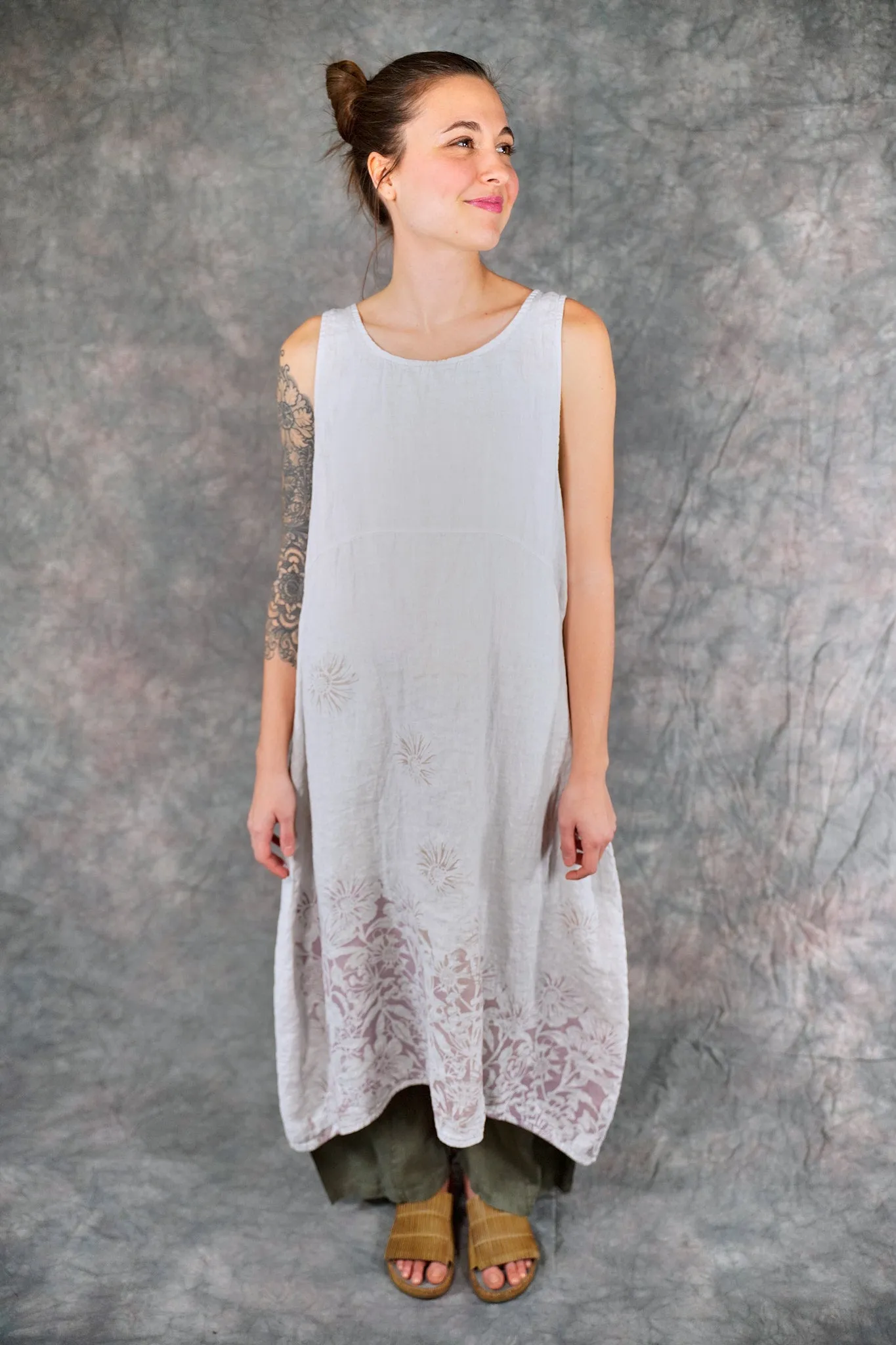 2337 Linen Sundress Fog-P