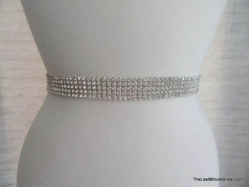 5 Row Rhinestones Belt Style: Vienna