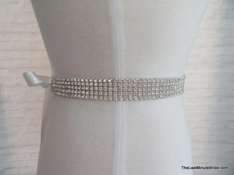 5 Row Rhinestones Belt Style: Vienna