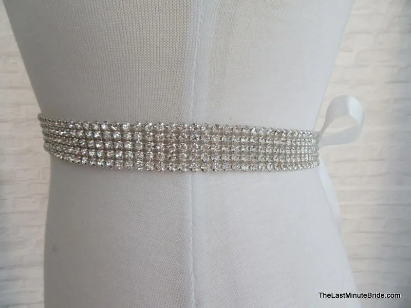 5 Row Rhinestones Belt Style: Vienna