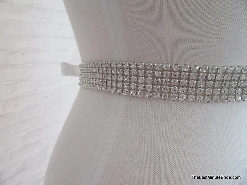 5 Row Rhinestones Belt Style: Vienna