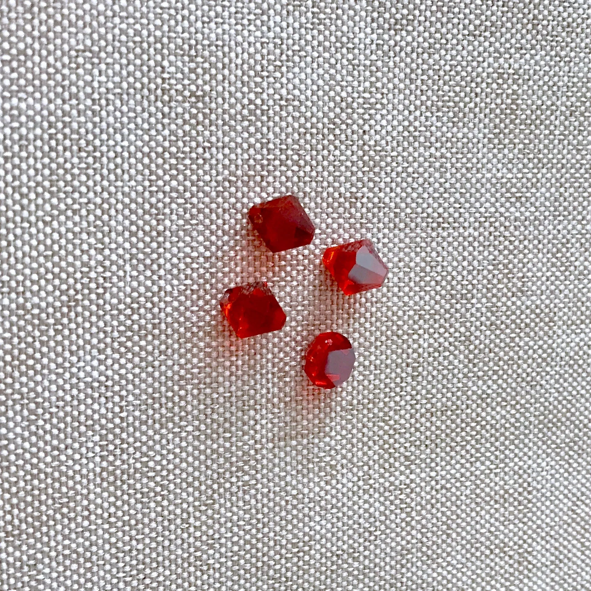 6mm Hyacinth Satin Austrian Bicone Drop Crystals - Hyacinth Satin - Top Drilled