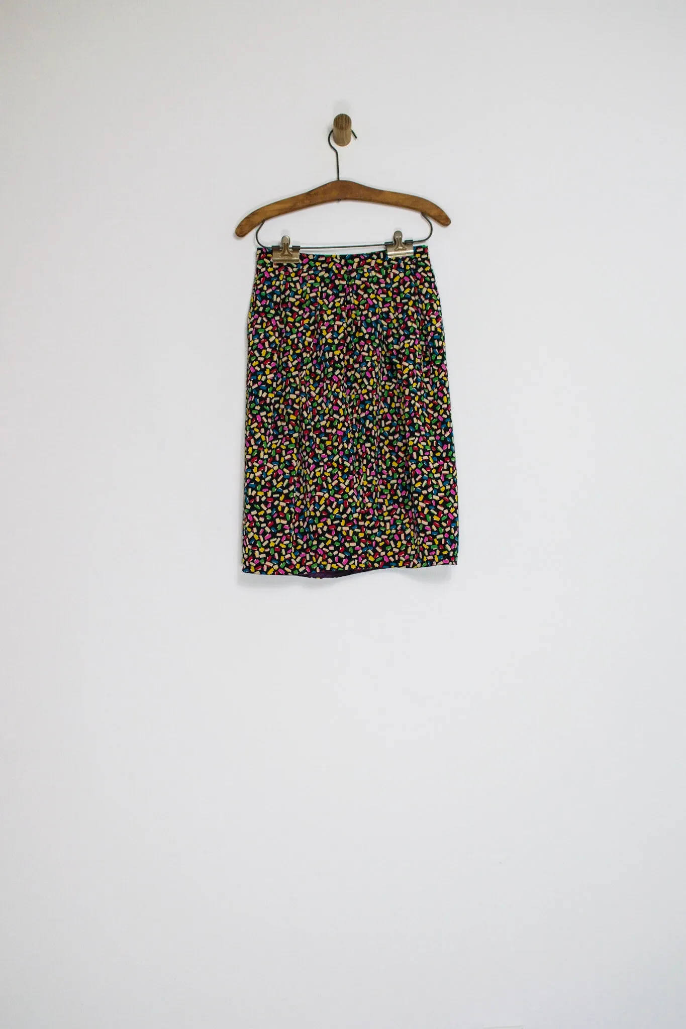 80’s ALBERT NIPON CONFETTI AND BOW SILK SET / SMALL