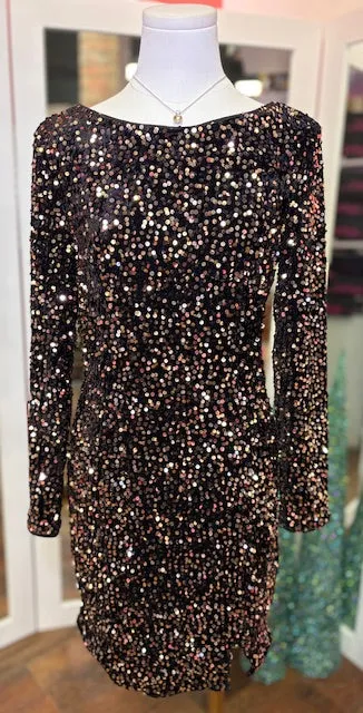 AA Sequin Backless Dress