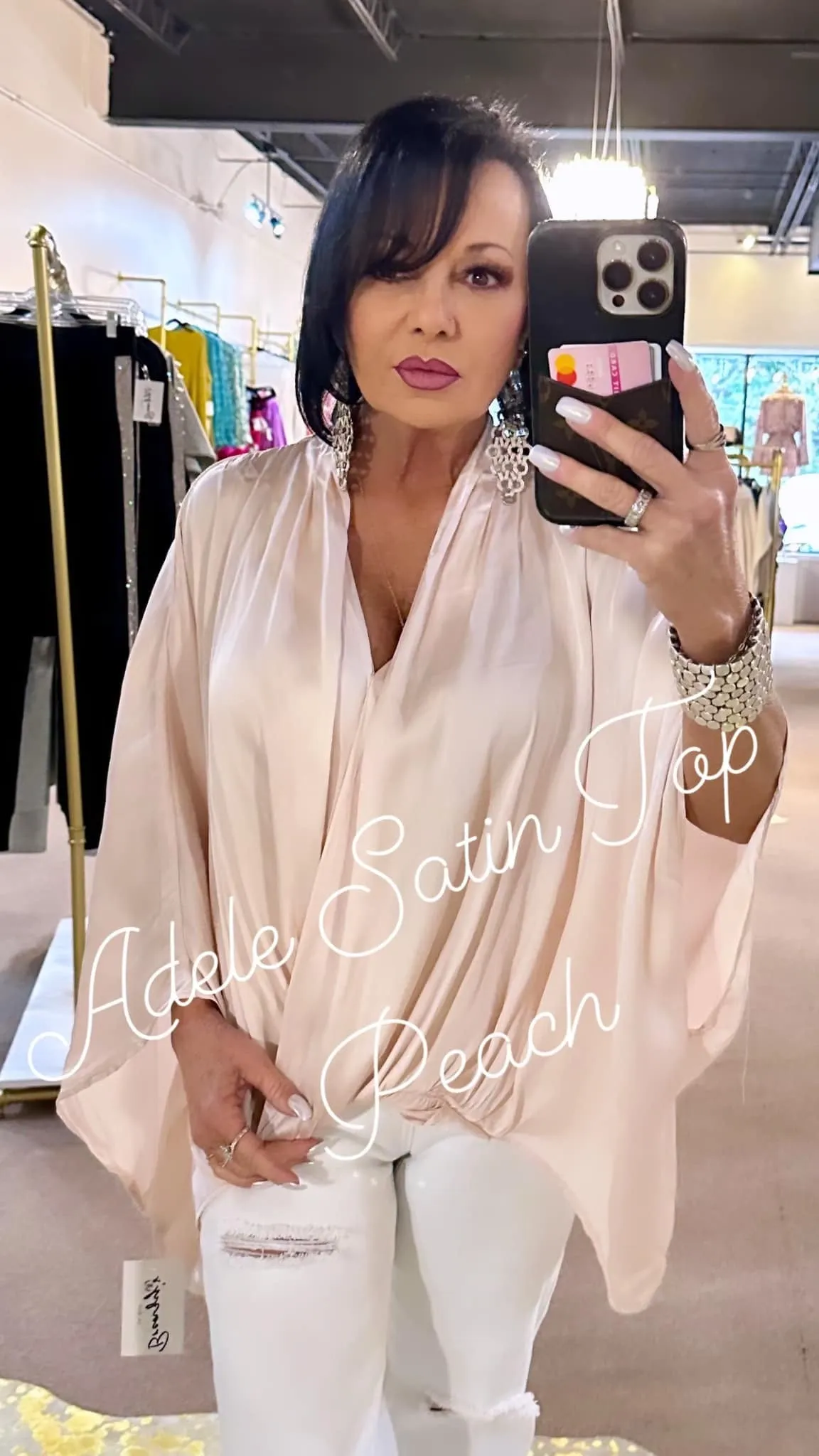 Adele Satin Top