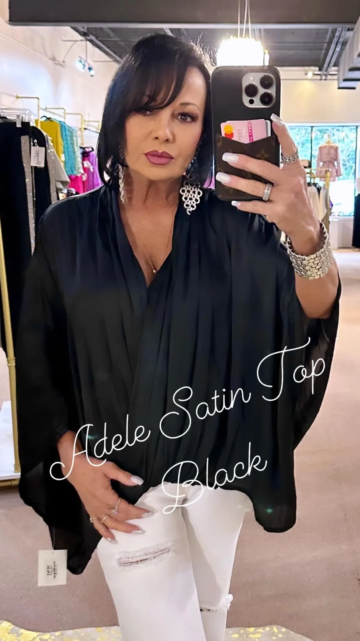 Adele Satin Top