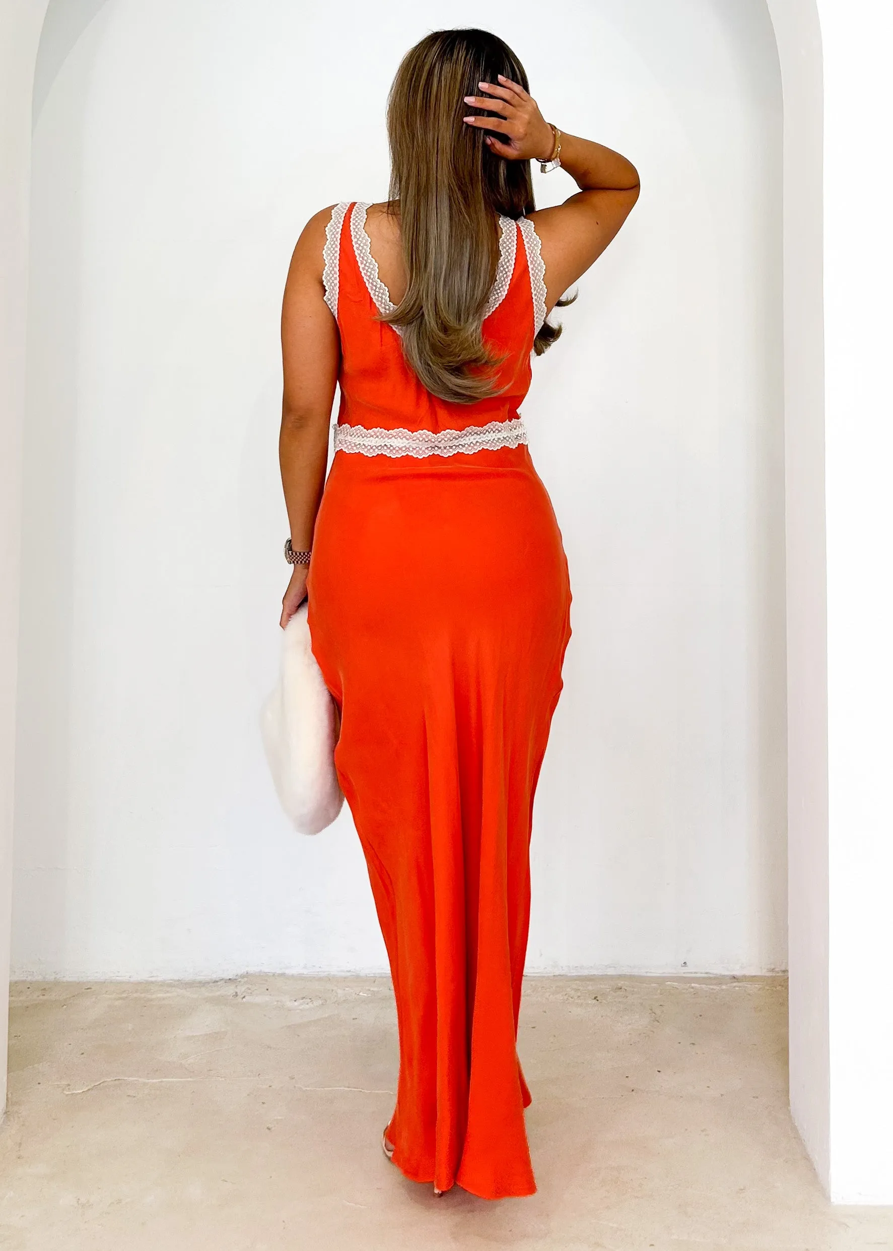 Adine Maxi Dress - Tangerine