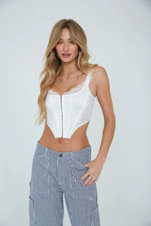 Adrie Satin Corset Top