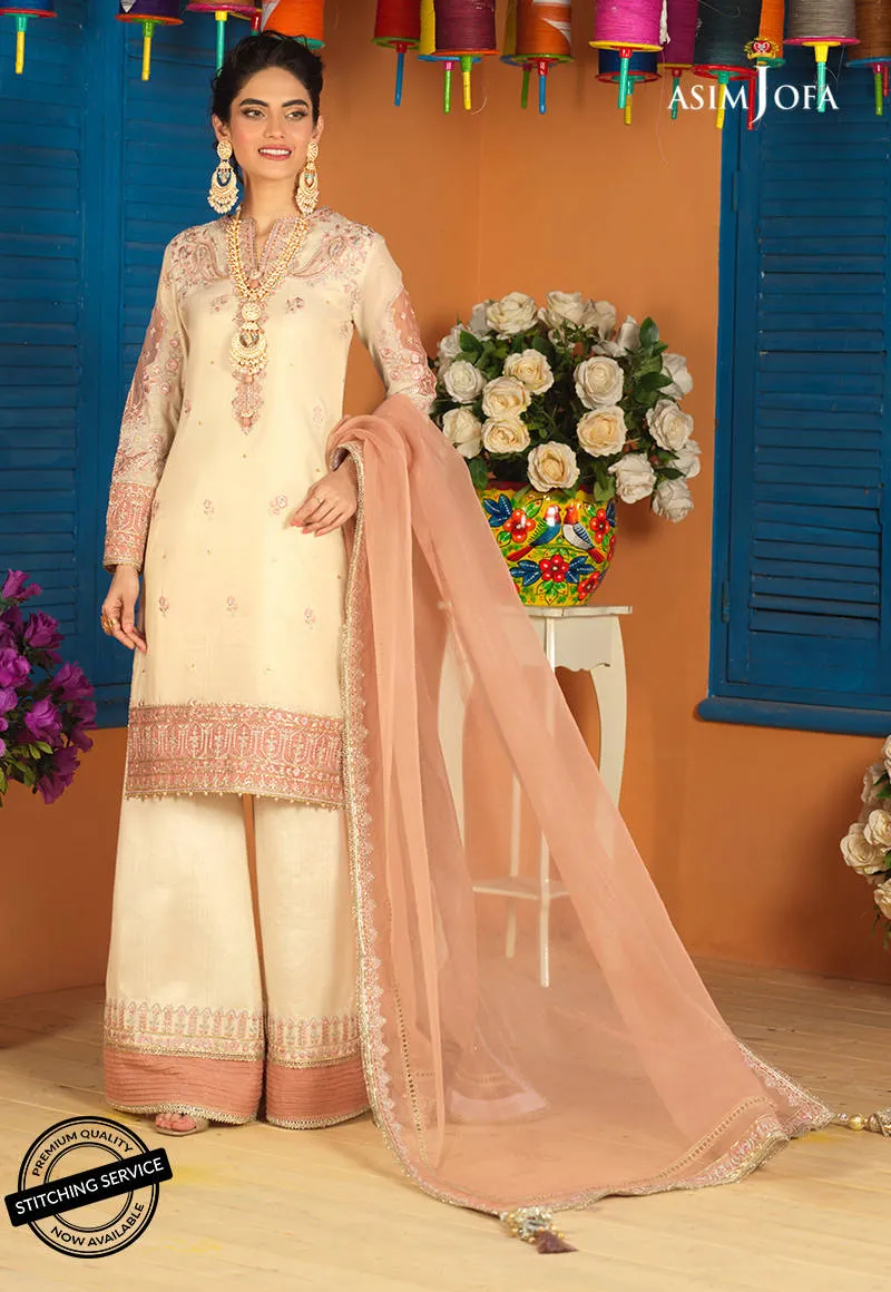 AJFC-74 | Asim Jofa Basant Collection 2022 | Unstitched Embroidered Organza Suit