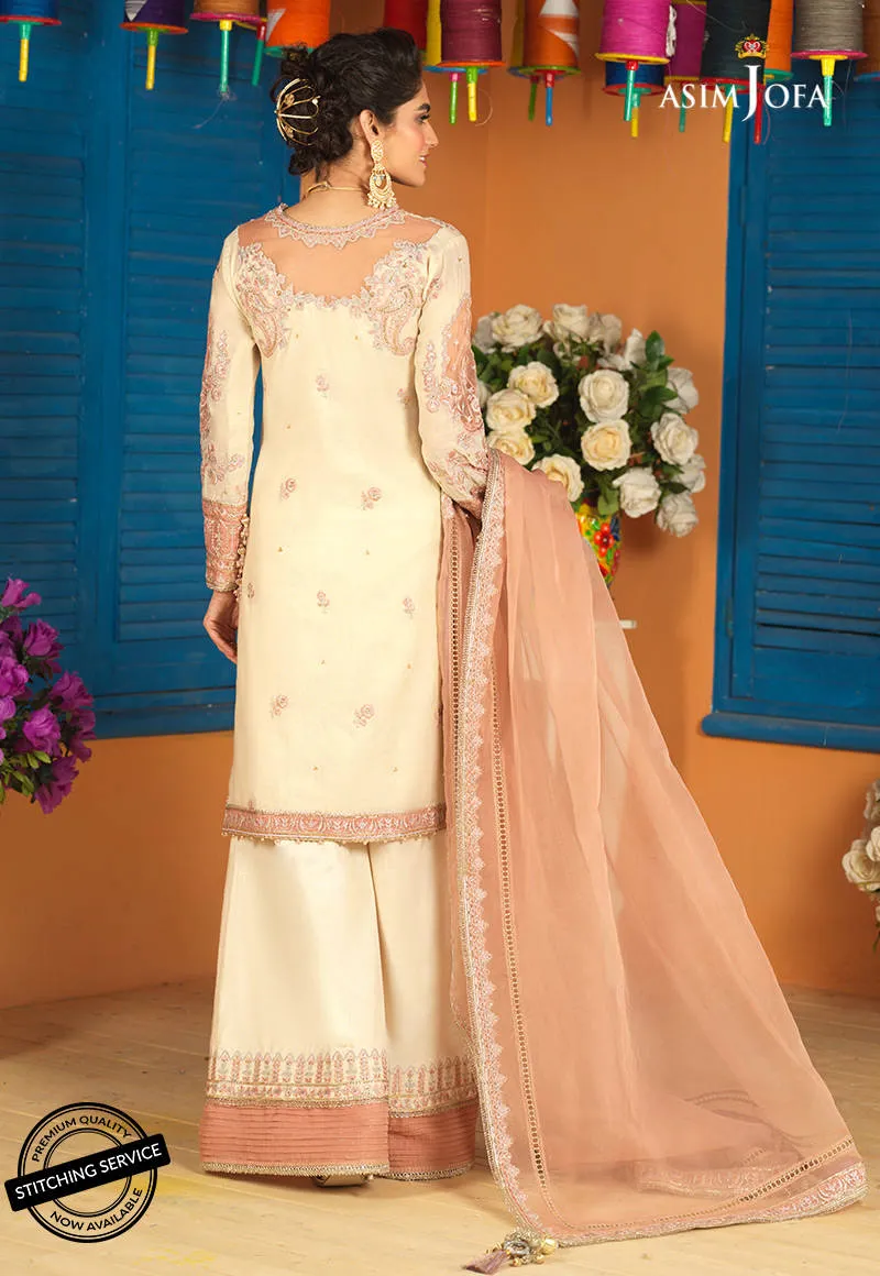 AJFC-74 | Asim Jofa Basant Collection 2022 | Unstitched Embroidered Organza Suit