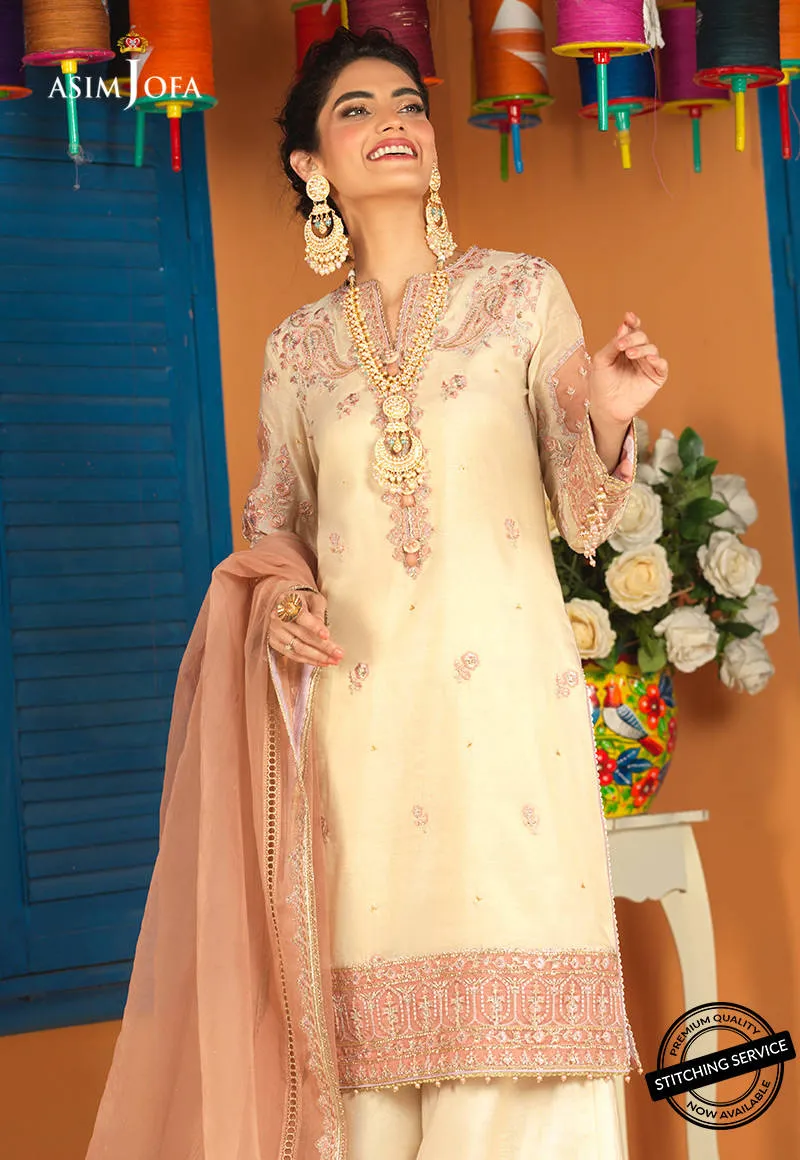 AJFC-74 | Asim Jofa Basant Collection 2022 | Unstitched Embroidered Organza Suit