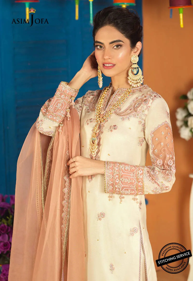 AJFC-74 | Asim Jofa Basant Collection 2022 | Unstitched Embroidered Organza Suit