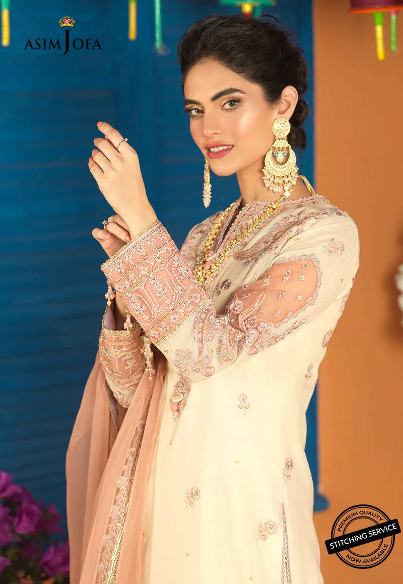 AJFC-74 | Asim Jofa Basant Collection 2022 | Unstitched Embroidered Organza Suit