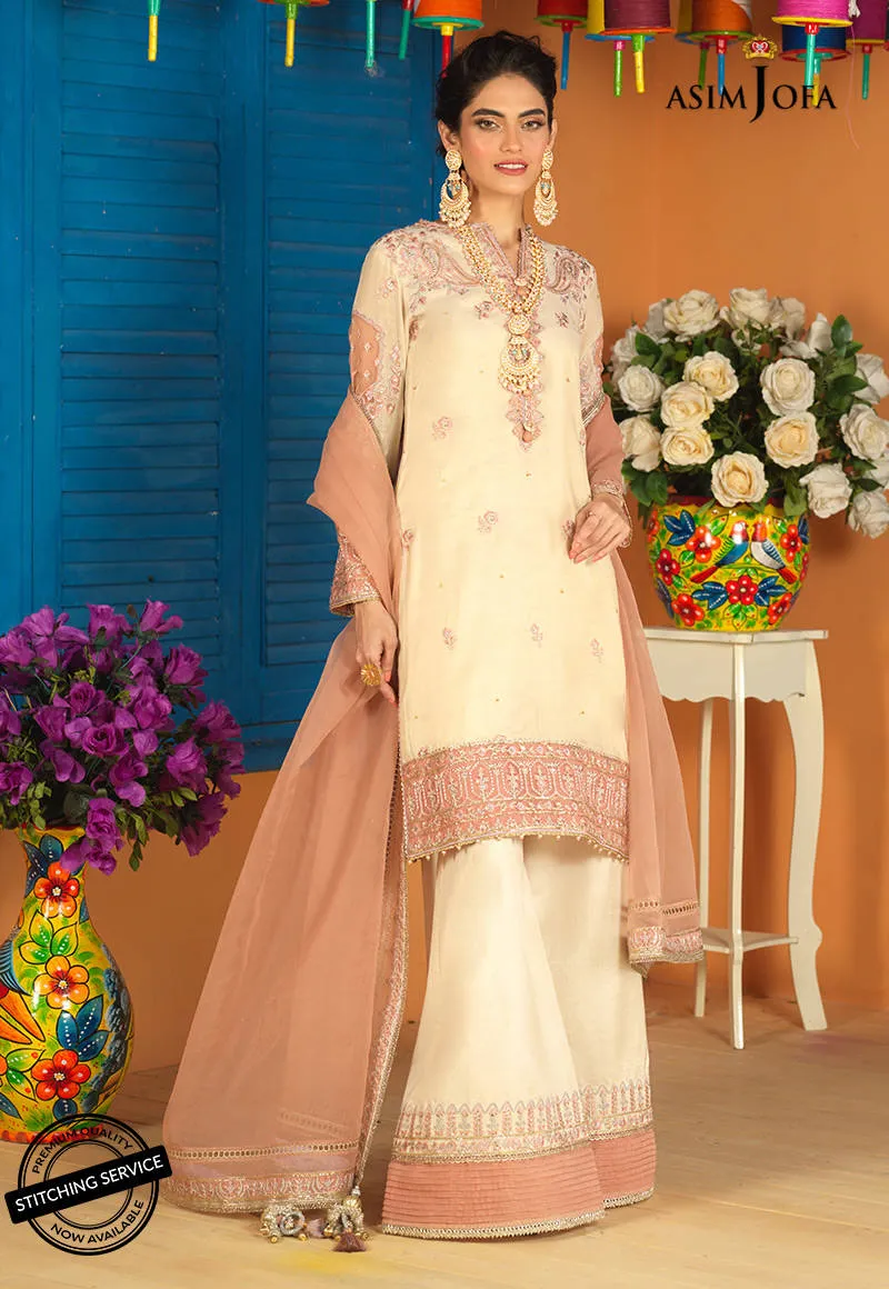 AJFC-74 | Asim Jofa Basant Collection 2022 | Unstitched Embroidered Organza Suit
