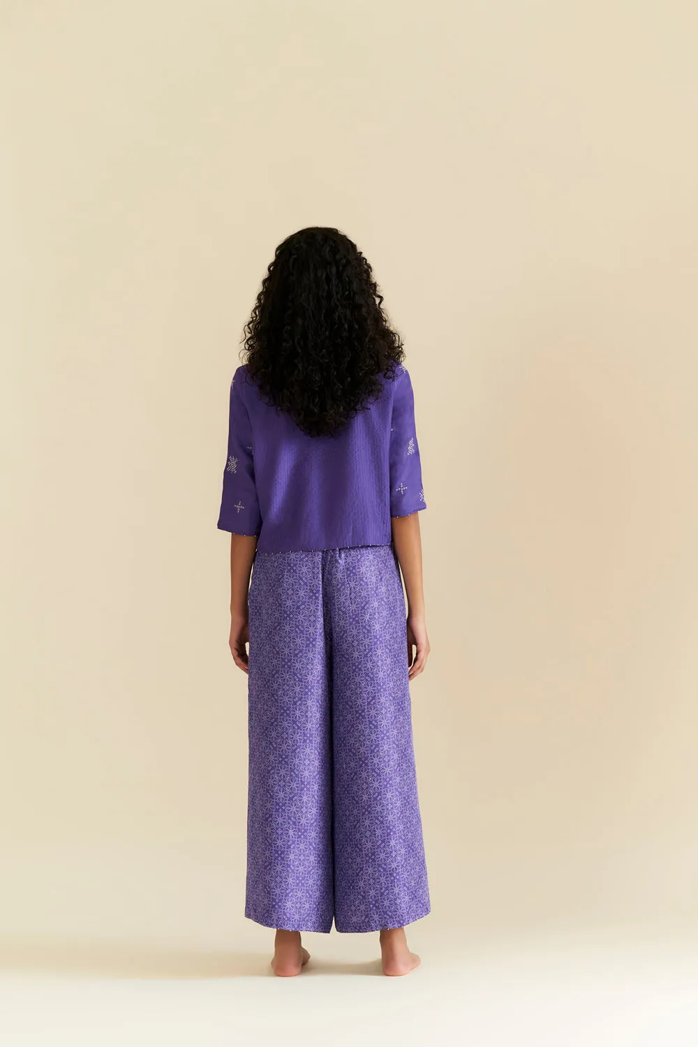 Alur Printed Embroidered Co-Ord Set