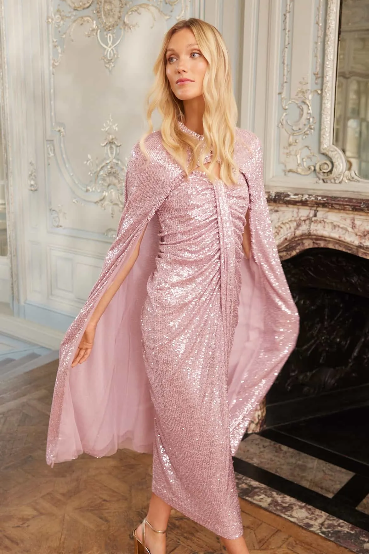 Amora Strapless Ankle Gown