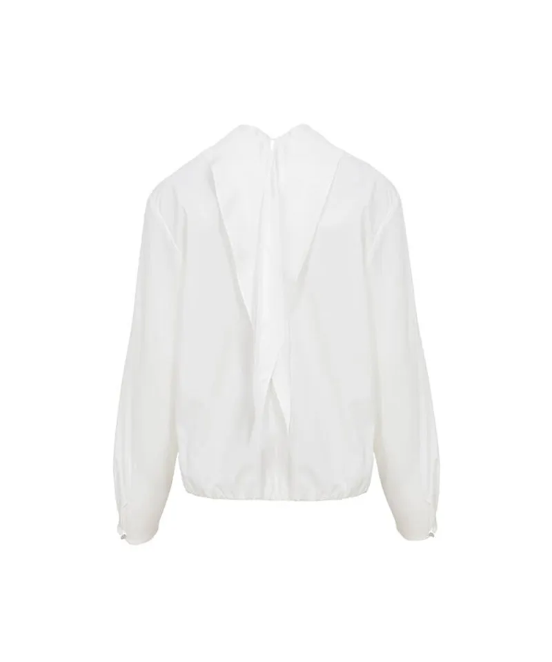 Anell Golf Scarf Wind Blouse - Ivory