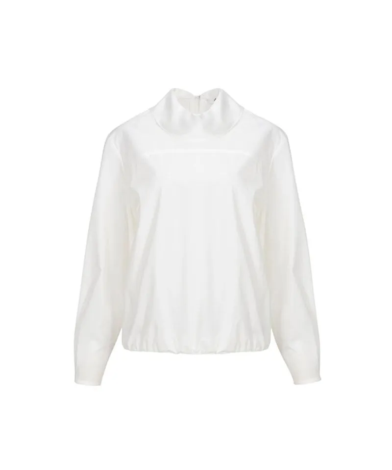 Anell Golf Scarf Wind Blouse - Ivory