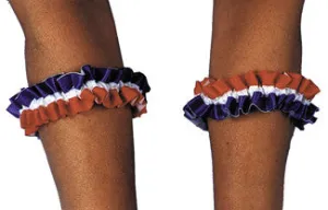 Armband Garters Rd Wt Bu Pair  Costume Accessories