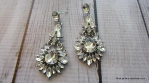 Art Deco Rhinestone Dangle Chandeliers
