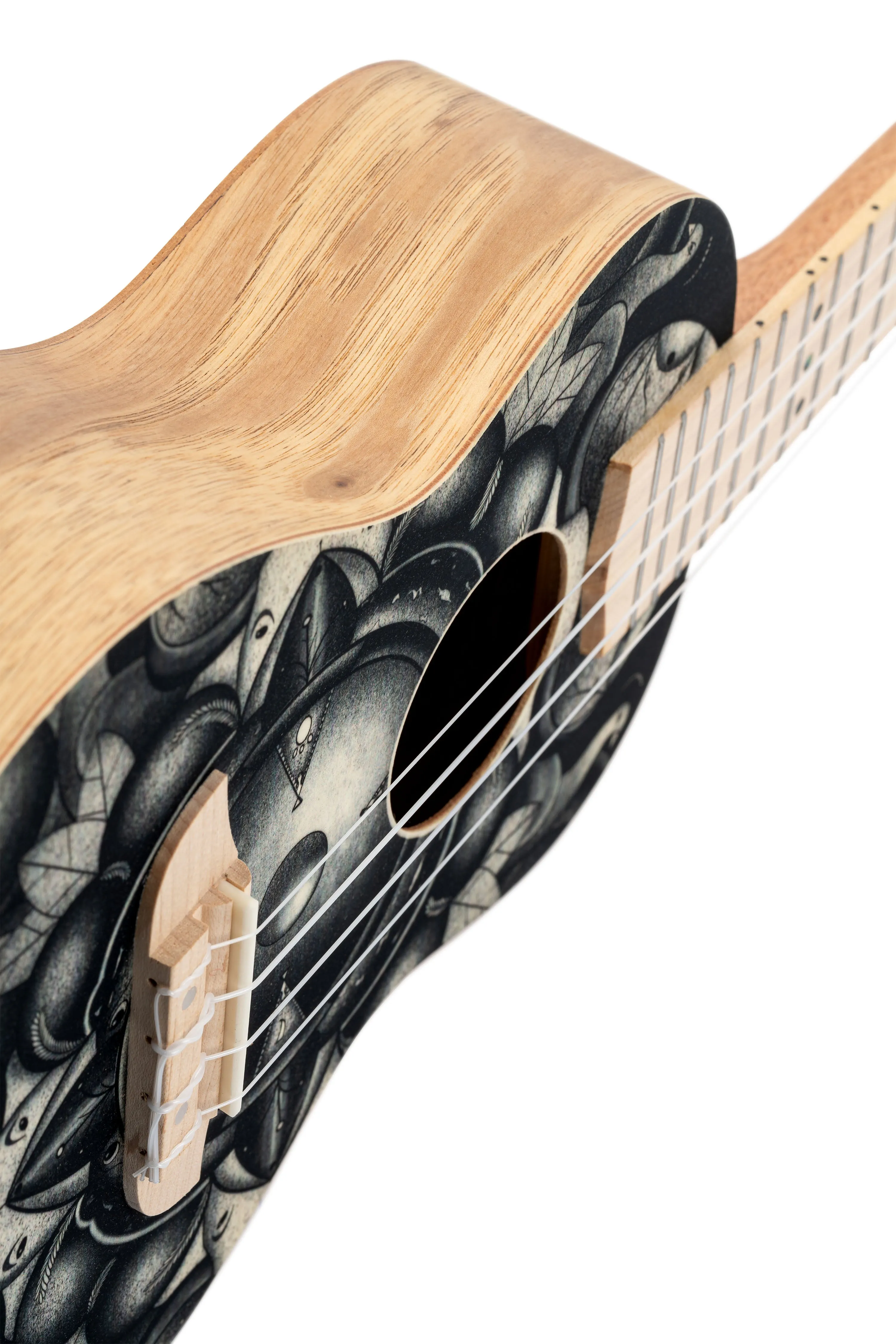 Art Series Concert Ukulele 4 String - Birds