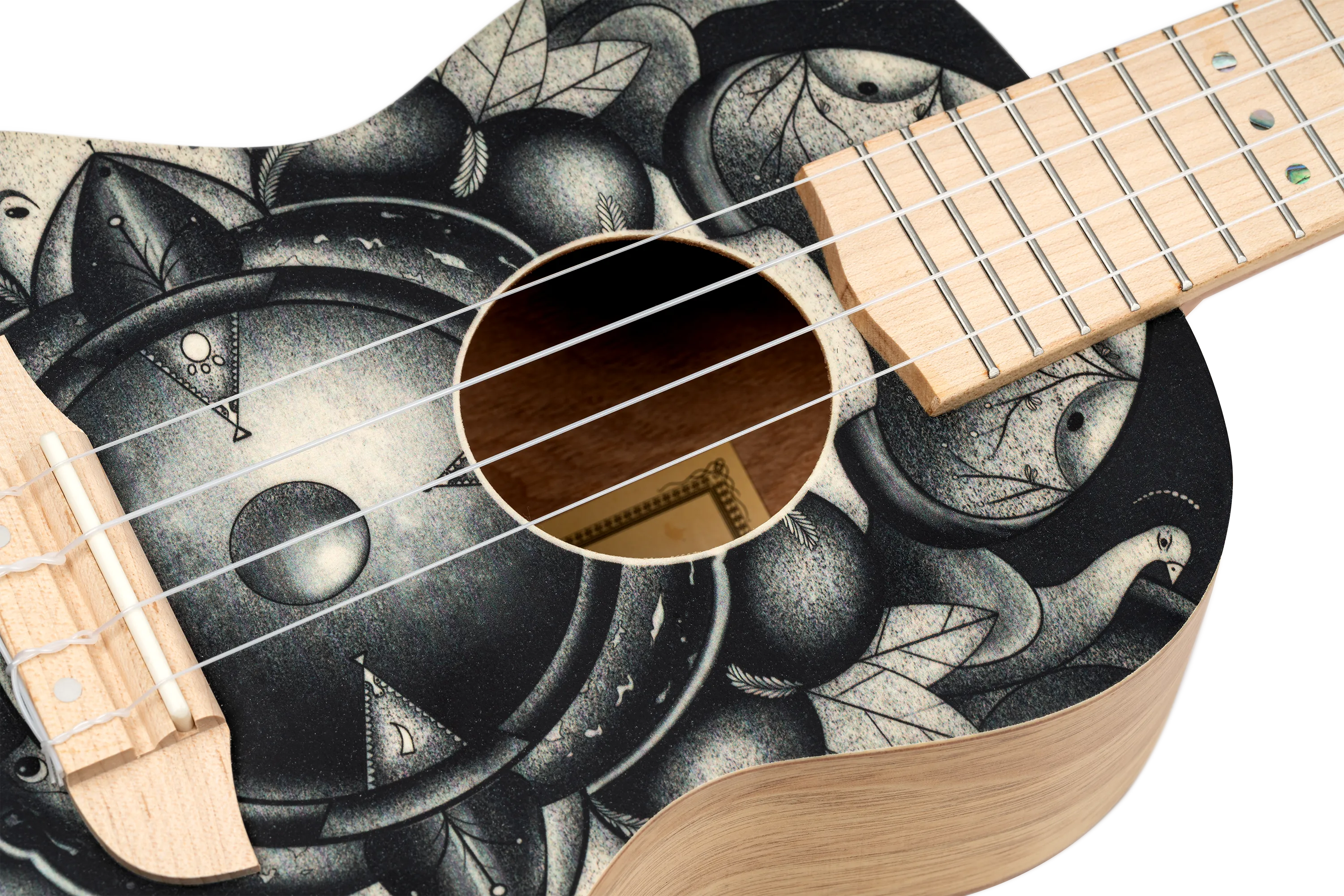 Art Series Concert Ukulele 4 String - Birds