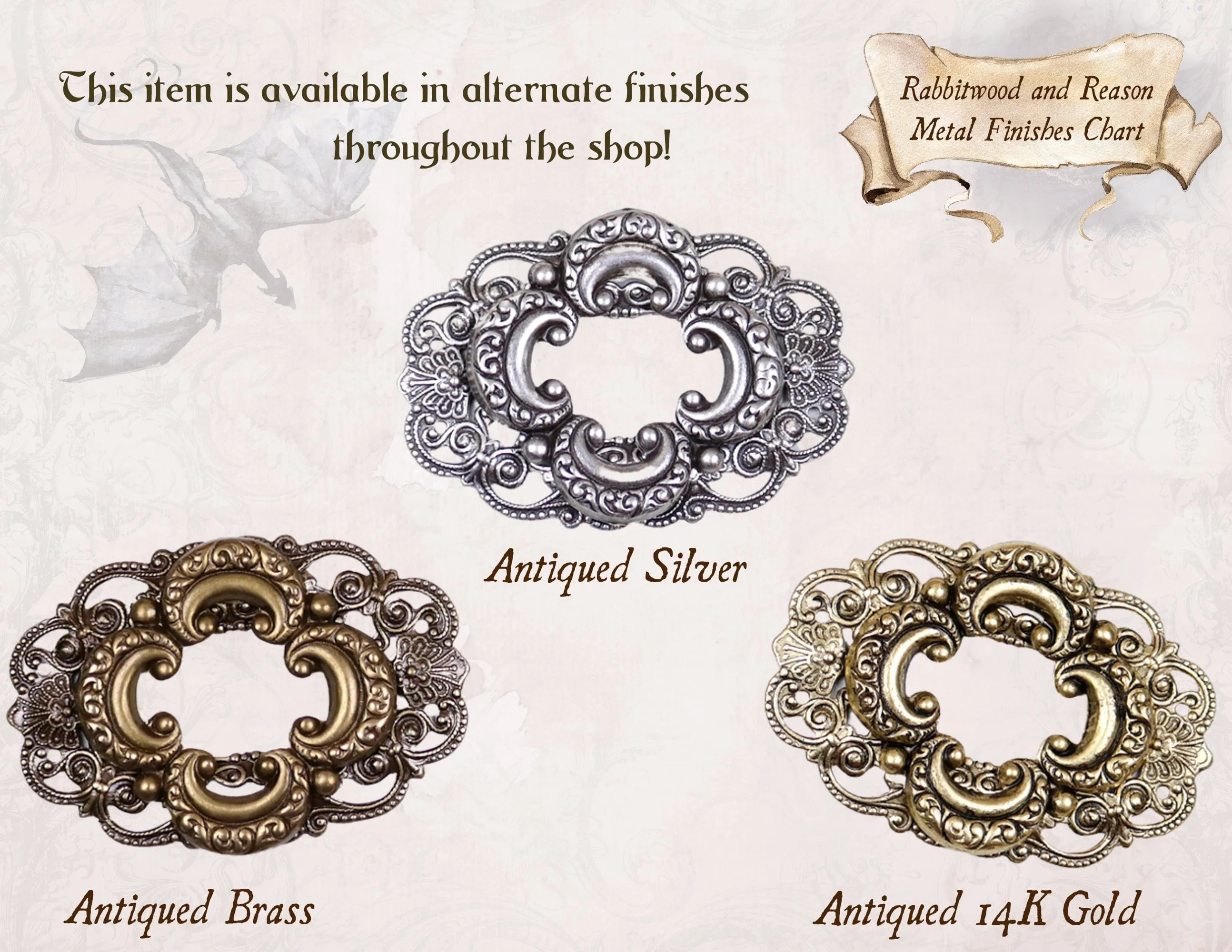 Avalon Tiara - Antiqued Brass