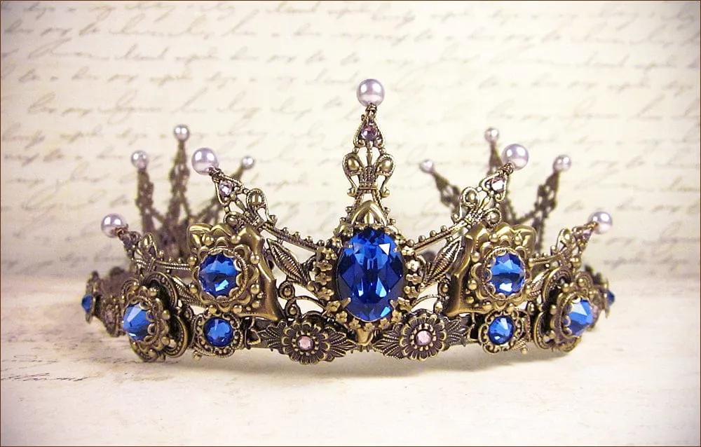 Avalon Tiara - Antiqued Brass