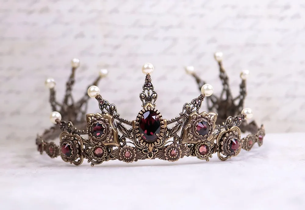 Avalon Tiara - Antiqued Brass