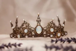 Avalon Tiara - Antiqued Brass