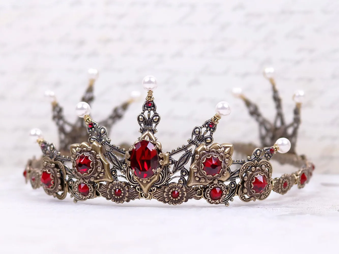 Avalon Tiara - Antiqued Brass