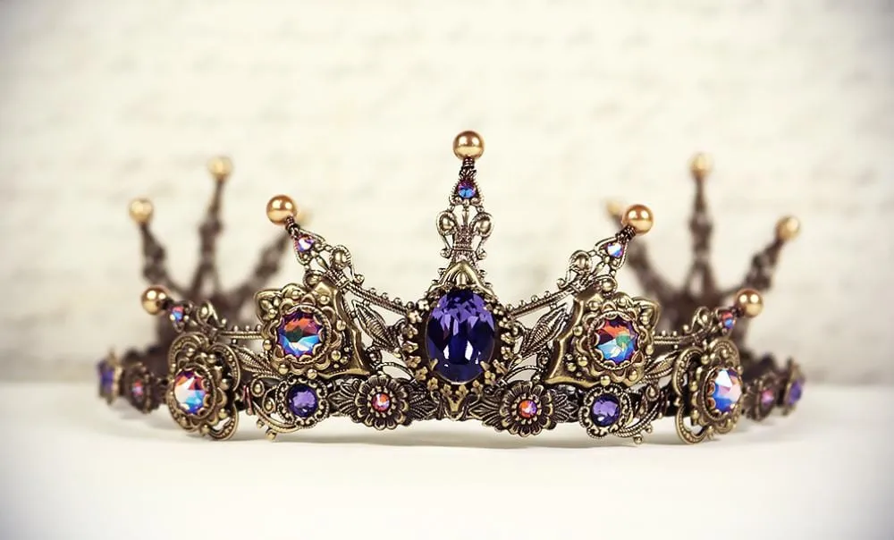 Avalon Tiara - Antiqued Brass