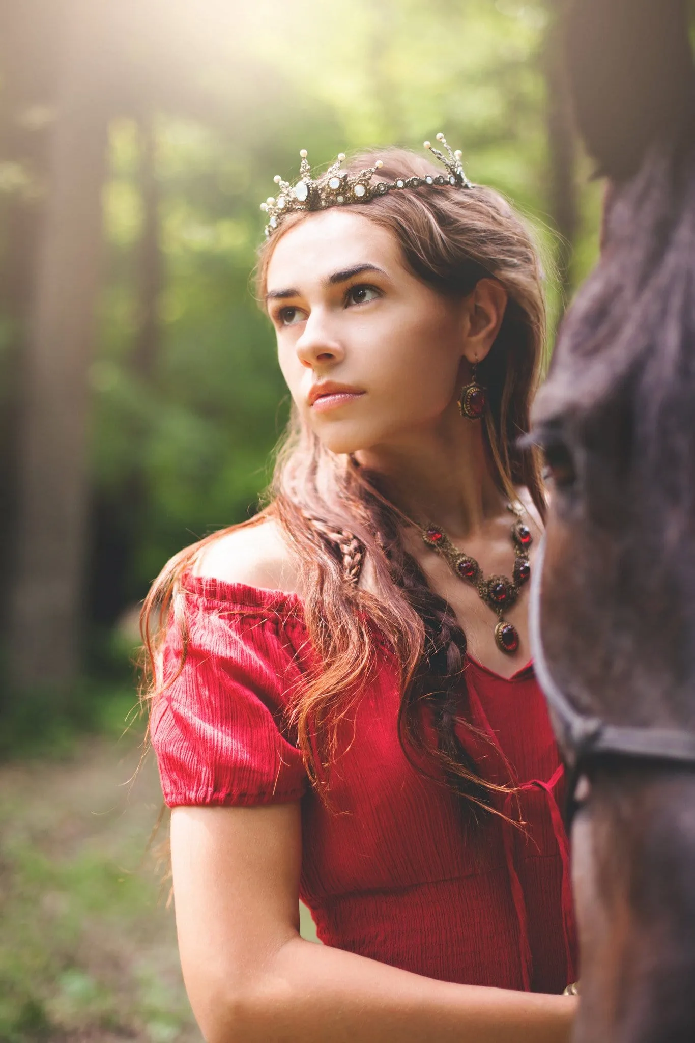Avalon Tiara - Antiqued Brass
