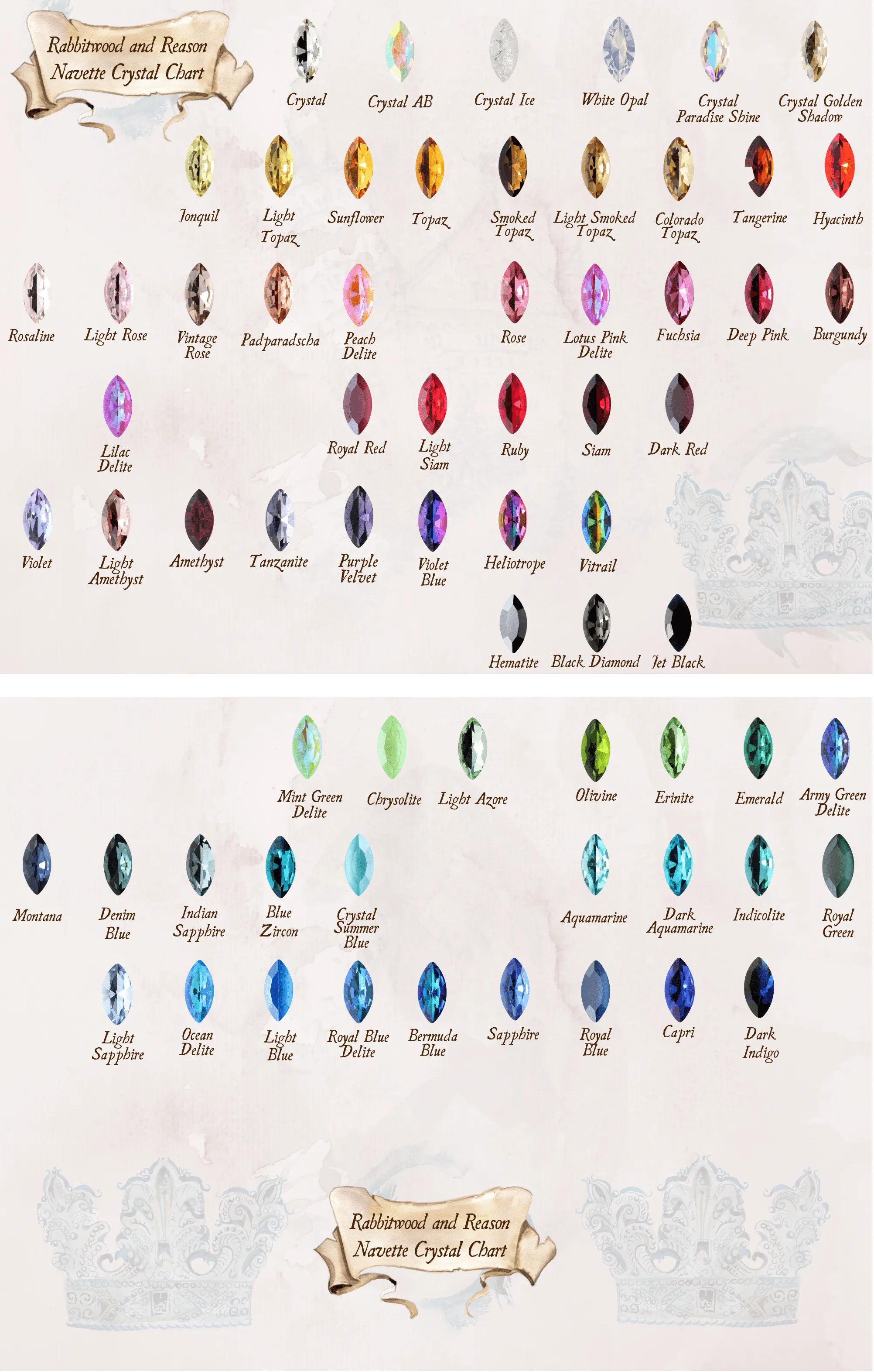 Avalon Tiara - Crystal Points - Antiqued Brass