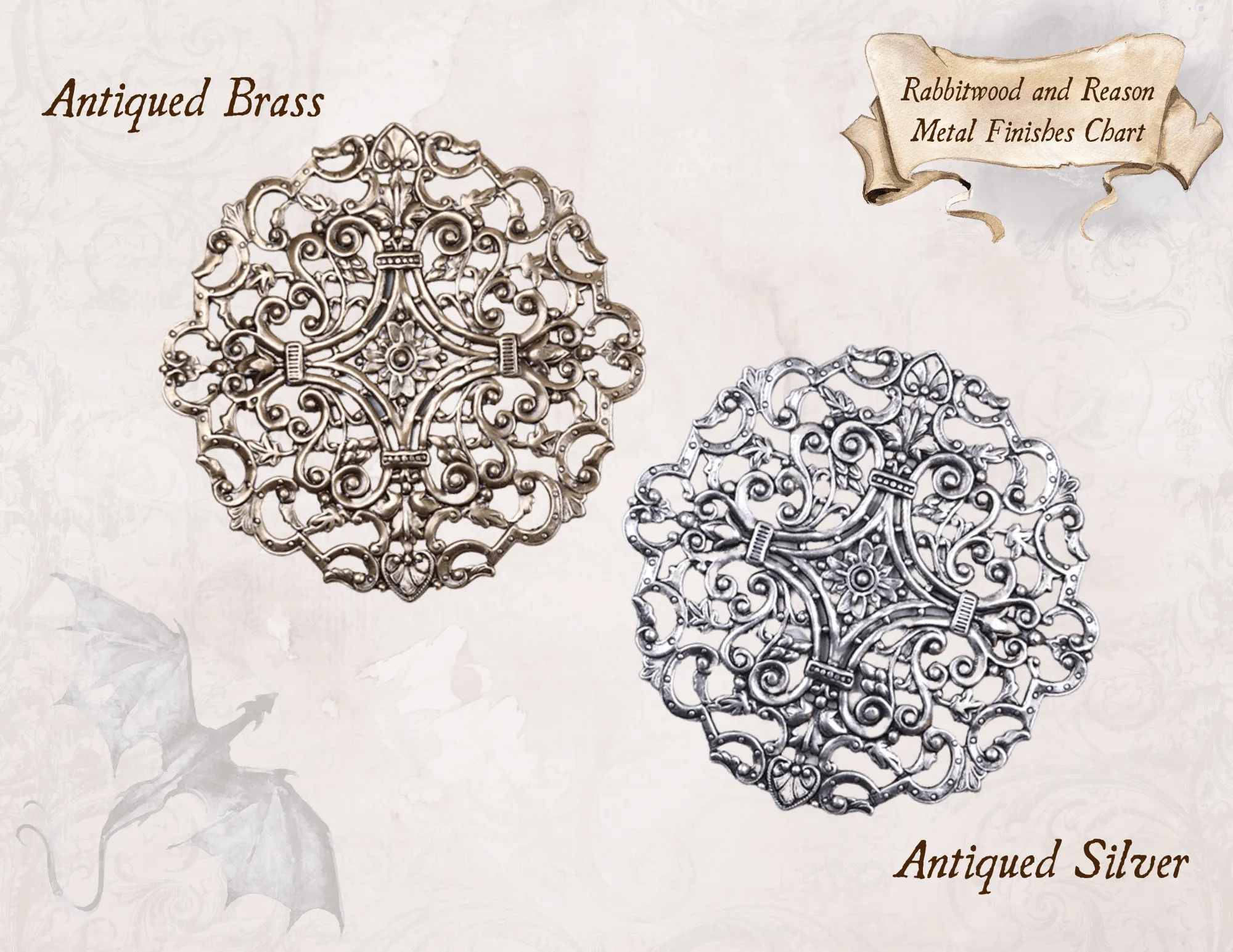 Avalon Tiara - Crystal Points - Antiqued Brass