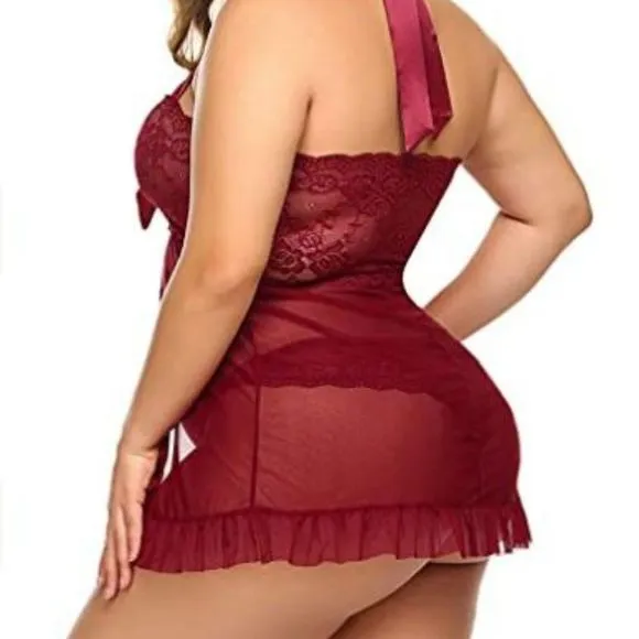 Avidlove Lingerie for Women Lace Babydoll Dress