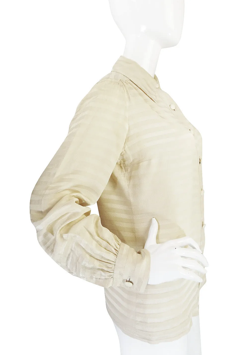 A/W 1973 Haute Couture Christian Dior Silk Top