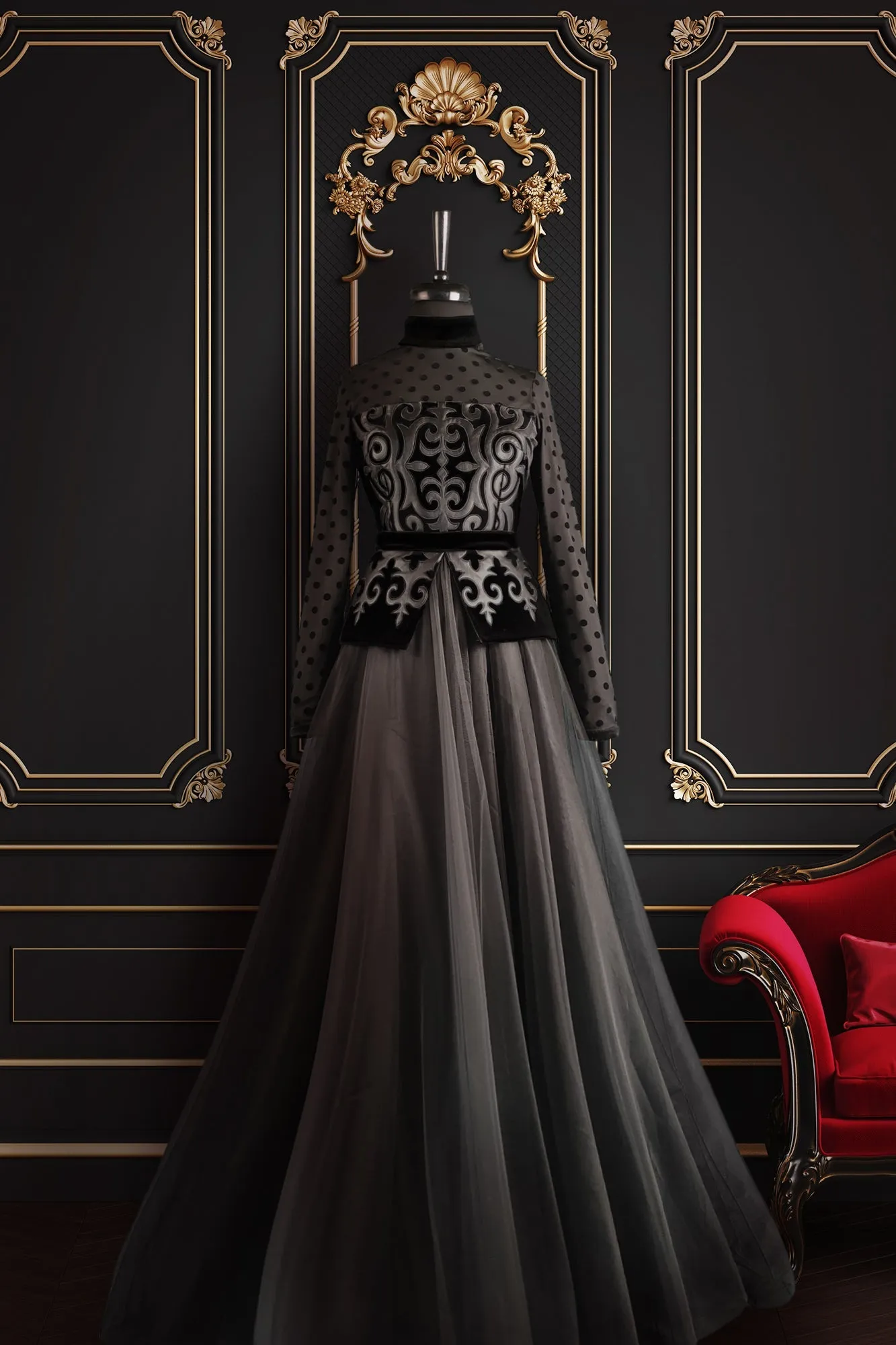 Aya Velvet Dress