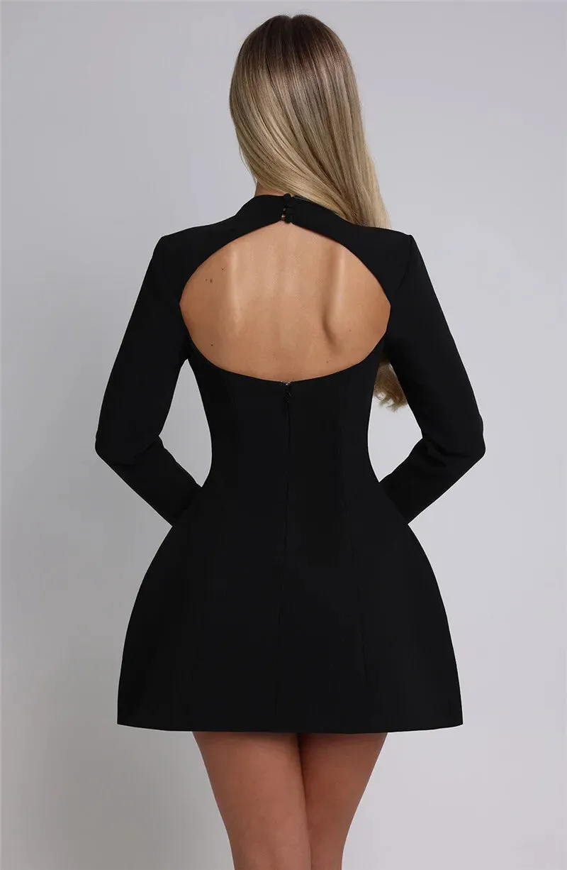 Backless Sexy Mini Dress