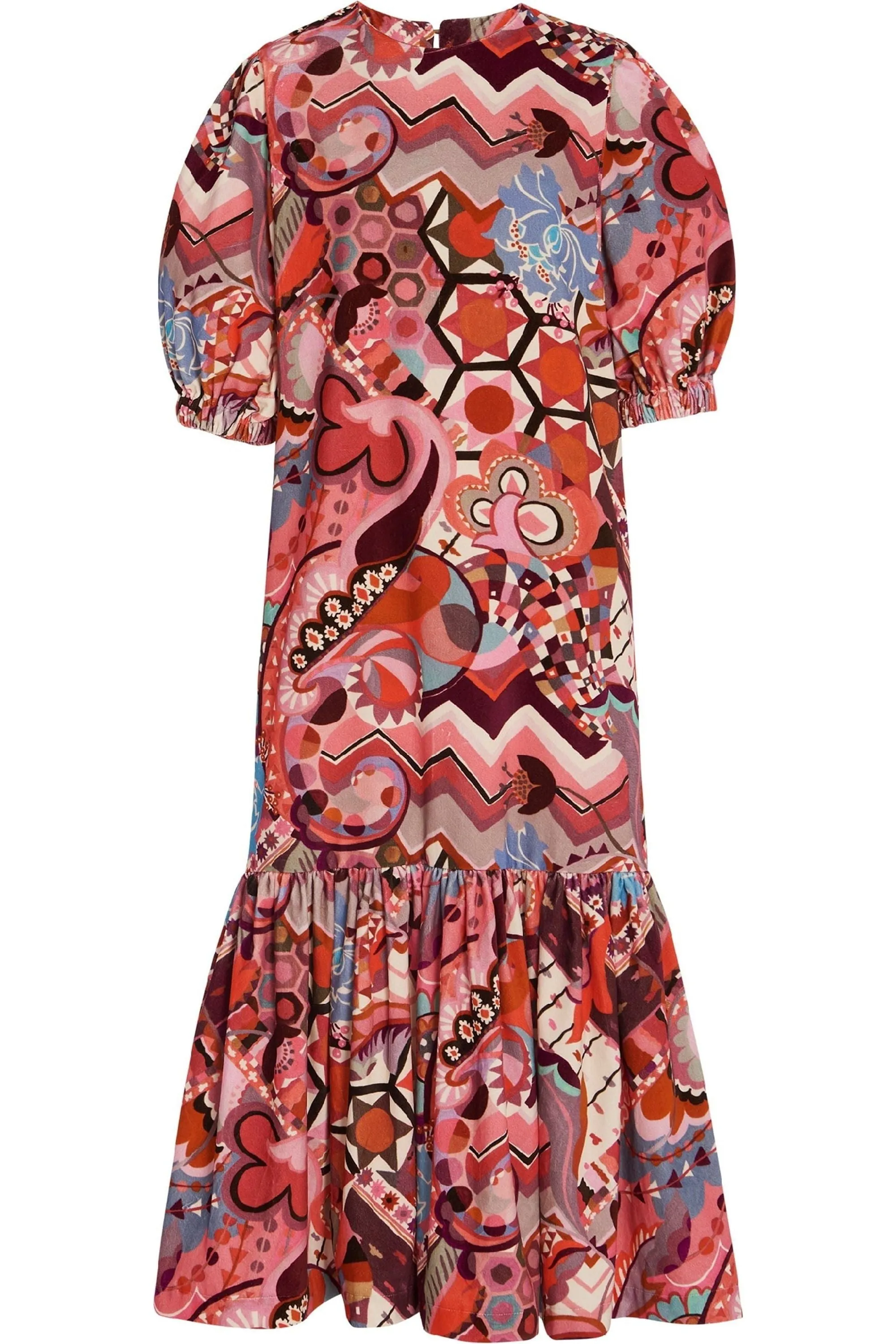Barbara Psychedelic Velvet Dress