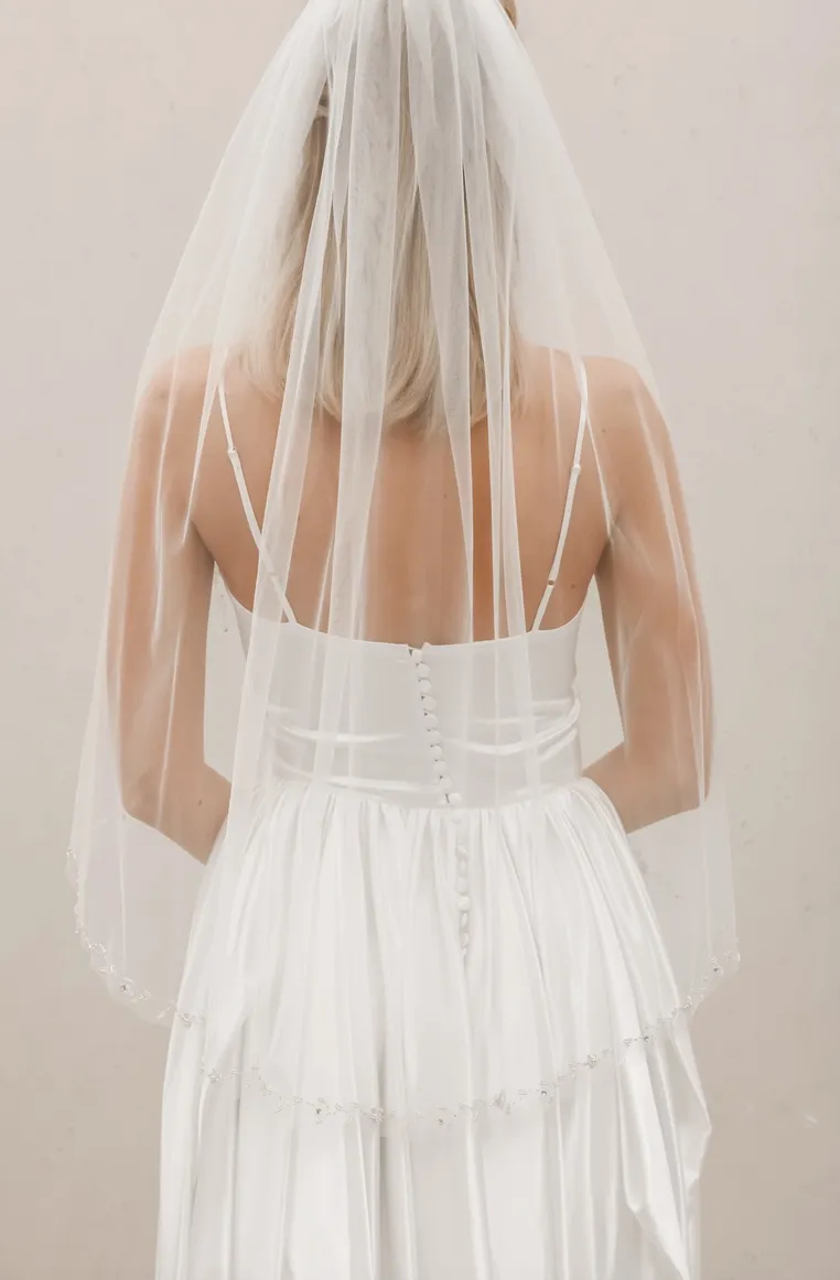 Beaded Edge Veil