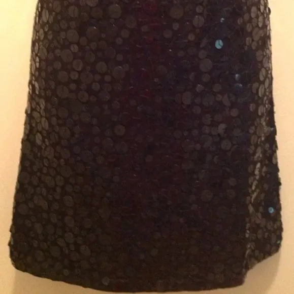 BLACK MAGENTA SEQUIN MINI 21 H&amp;M MANDESS STYLE