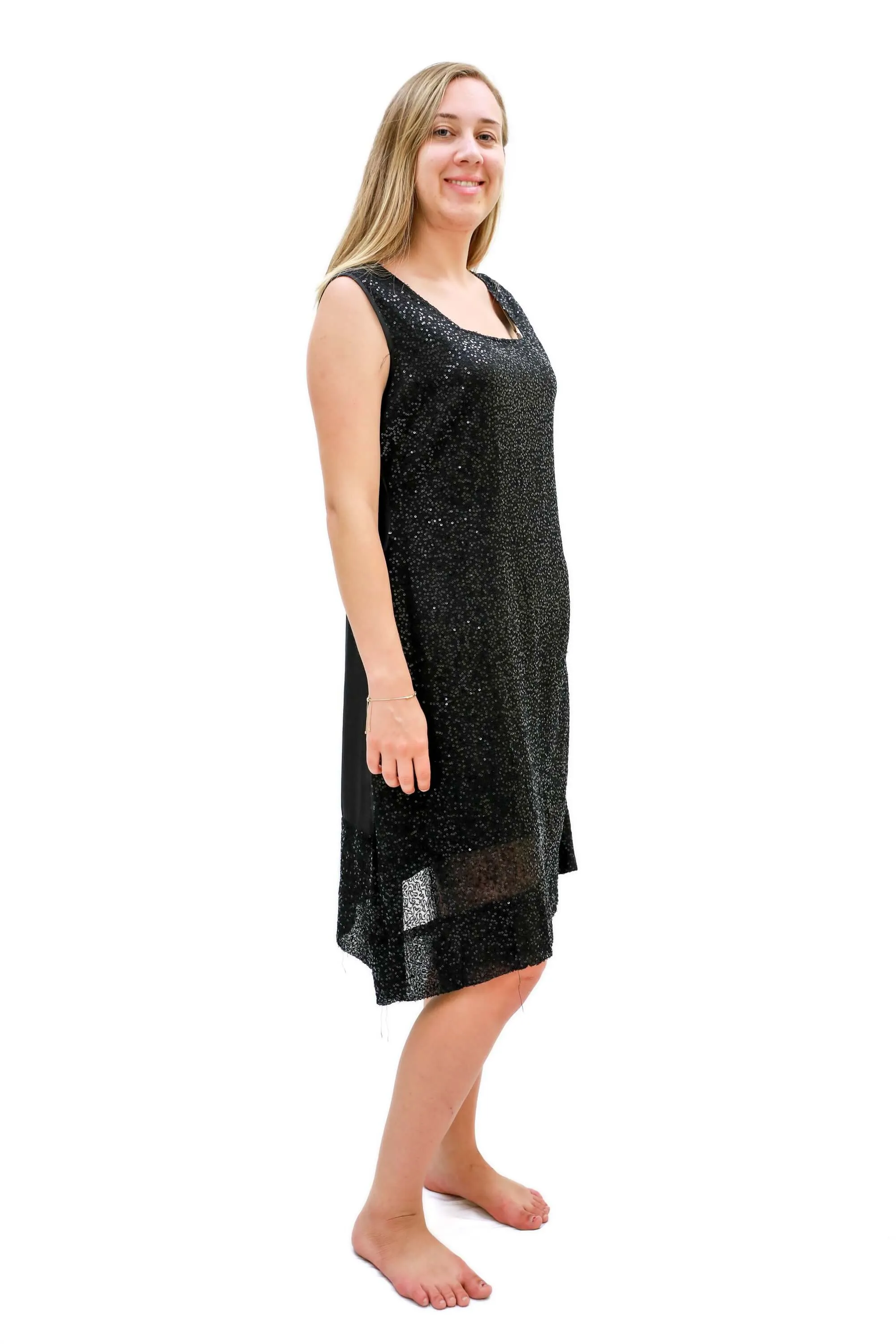 Black Sequin Dress