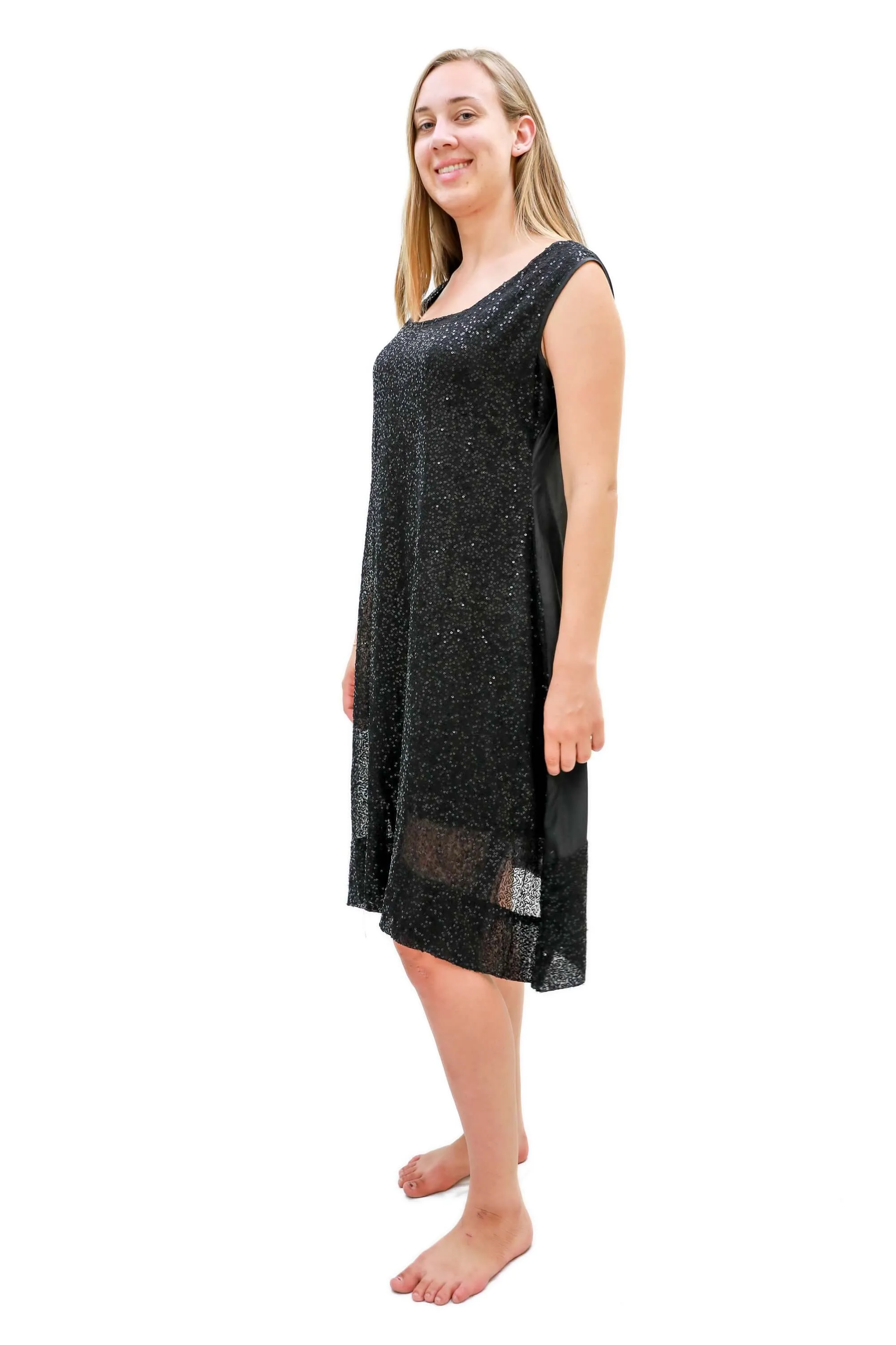 Black Sequin Dress