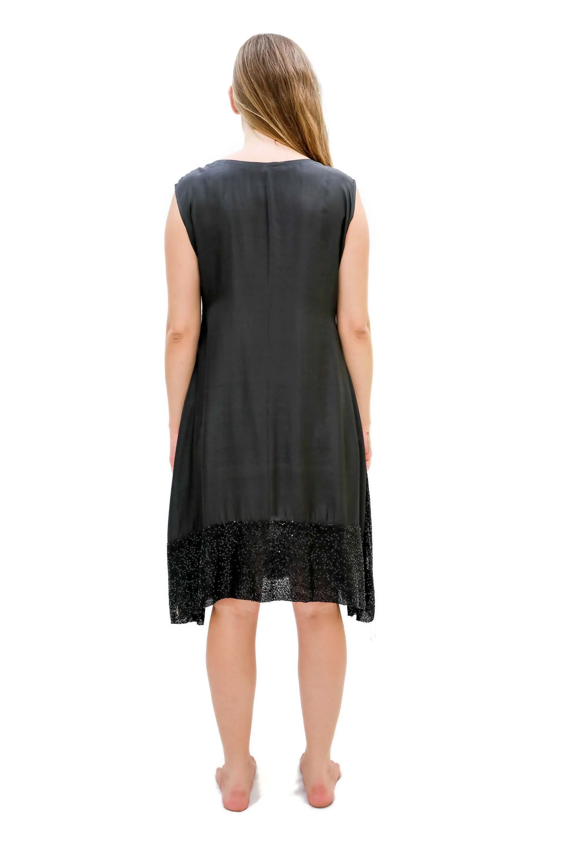 Black Sequin Dress